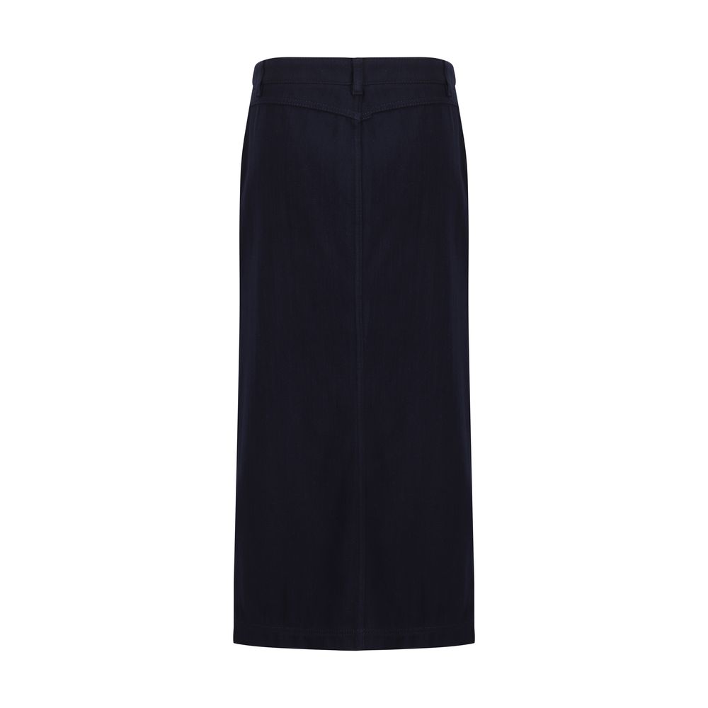 Jupe en coton bleue Giorgio Armani