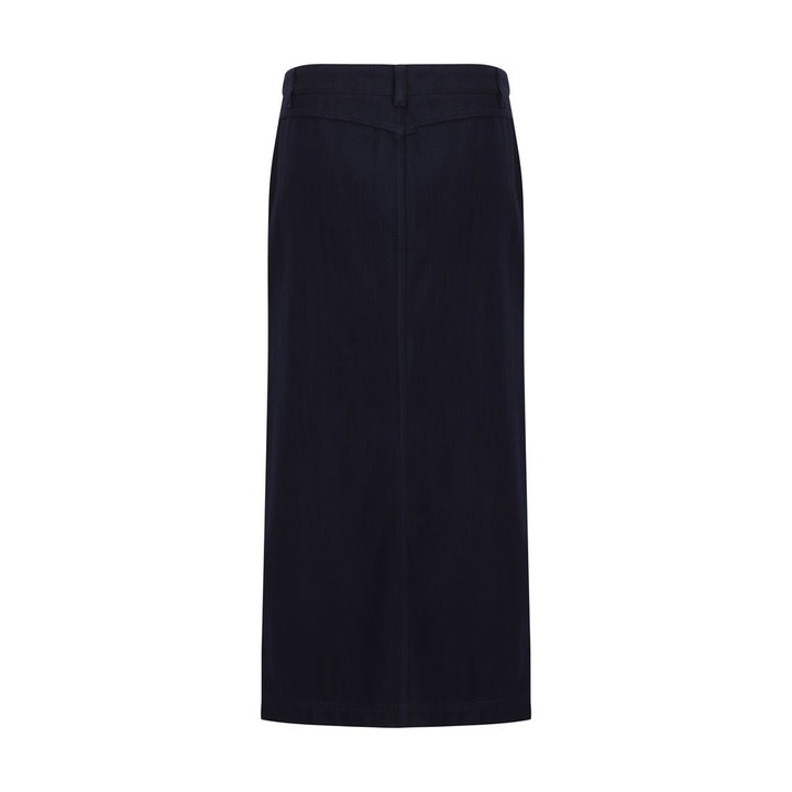 Falda de algodón azul Giorgio Armani