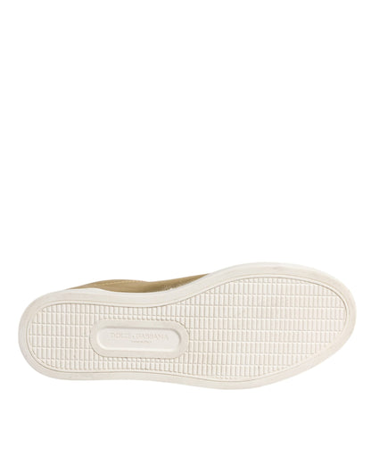 Dolce & Gabbana Baskets Hommes Cuir Or Logo London