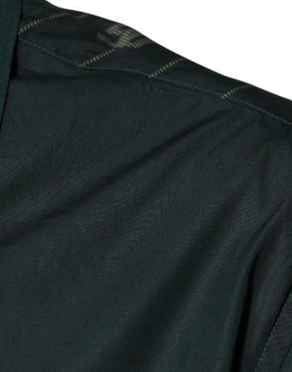 Chemise décontractée à manches longues Dolce & Gabbana MARTINI à logo vert