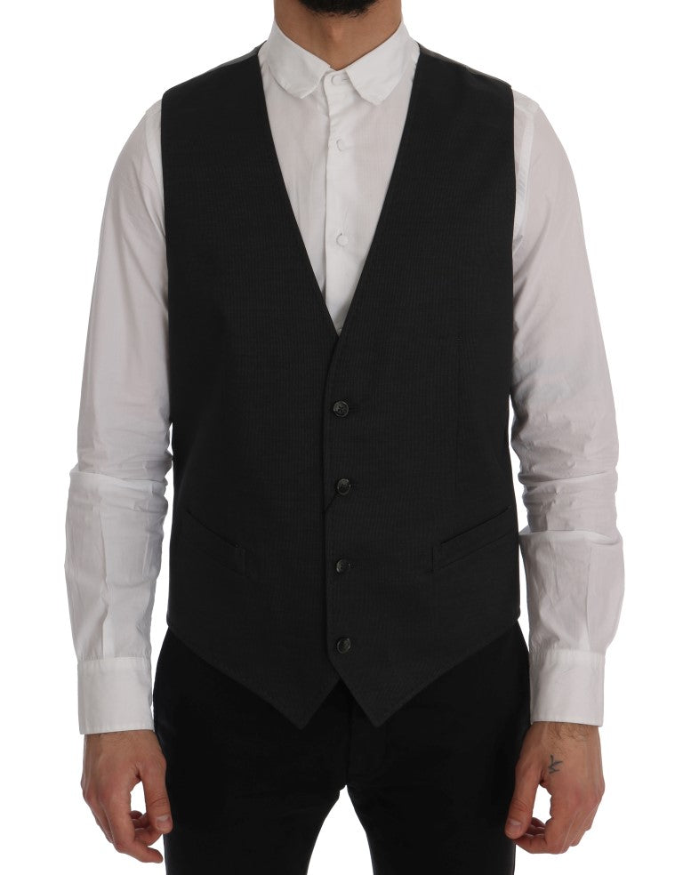 Gilet Dolce & Gabbana gris en coton et rayonne STAFF