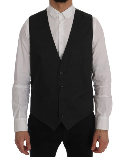 Gilet Dolce & Gabbana gris en coton et rayonne STAFF