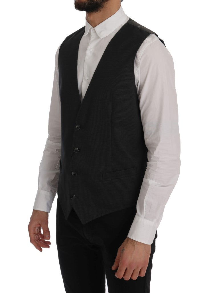 Gilet Dolce & Gabbana gris en coton et rayonne STAFF