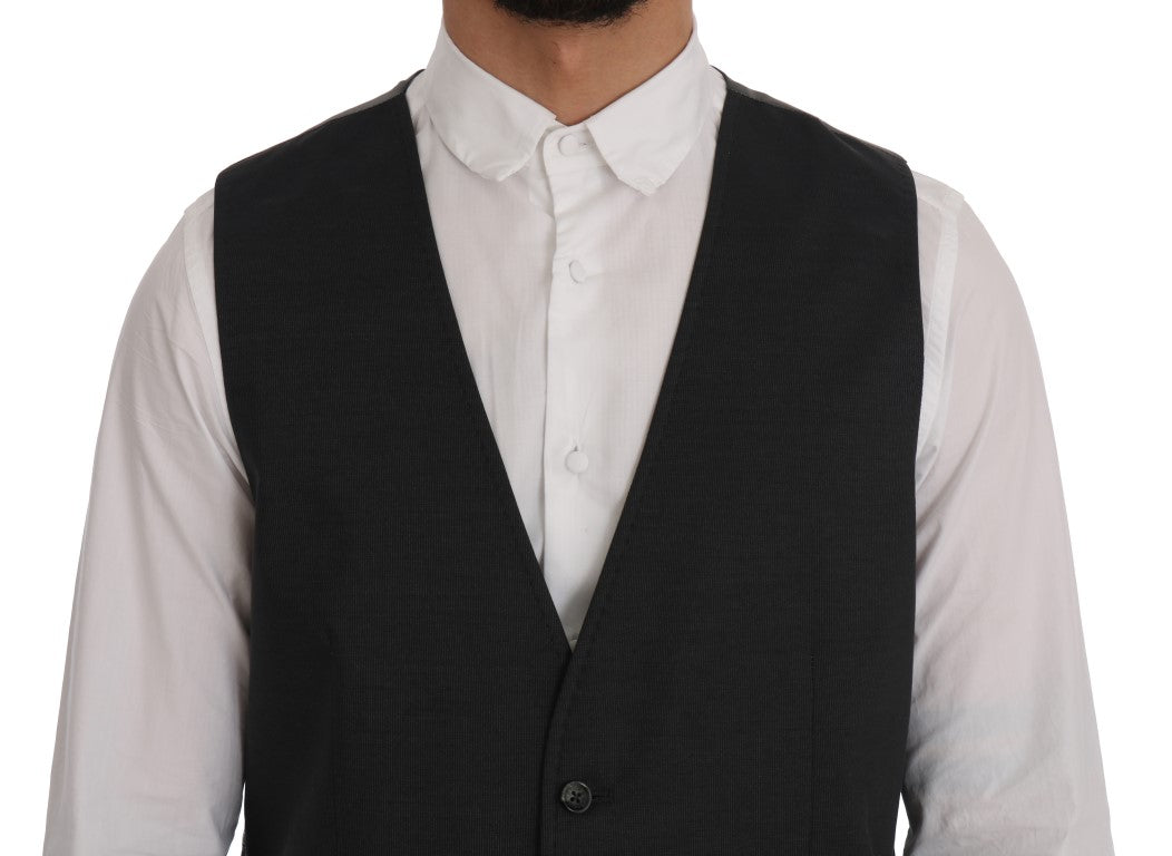 Gilet Dolce & Gabbana gris en coton et rayonne STAFF