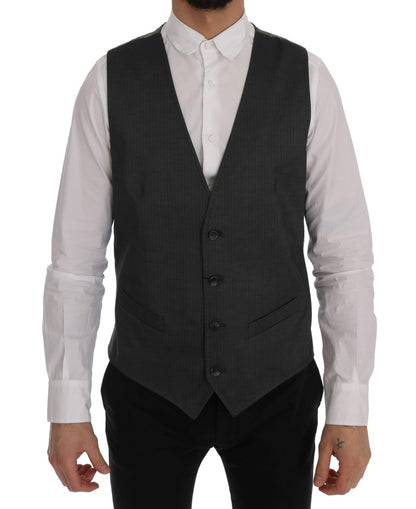 Gilet Dolce & Gabbana gris en coton et rayonne STAFF