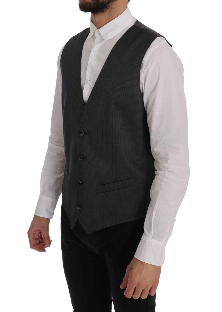 Gilet Dolce & Gabbana gris en coton et rayonne STAFF
