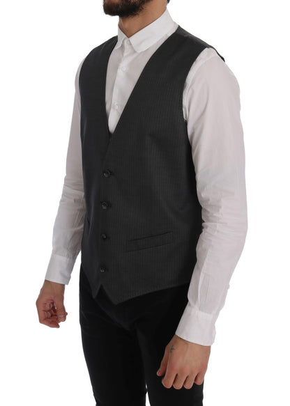 Gilet Dolce & Gabbana gris en coton et rayonne STAFF