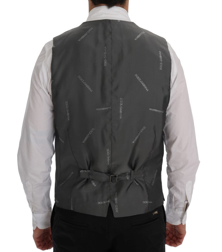 Gilet Dolce & Gabbana gris en coton et rayonne STAFF