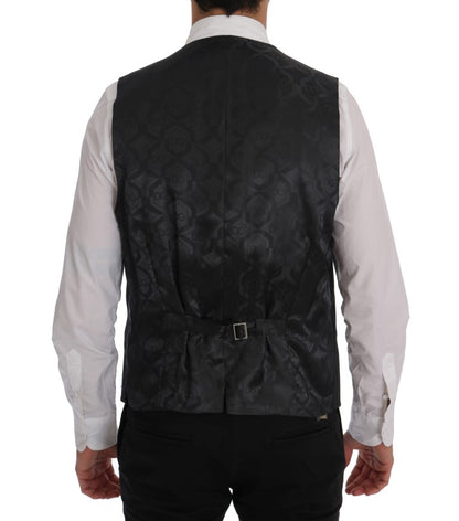 Gilet Dolce & Gabbana gris en laine stretch