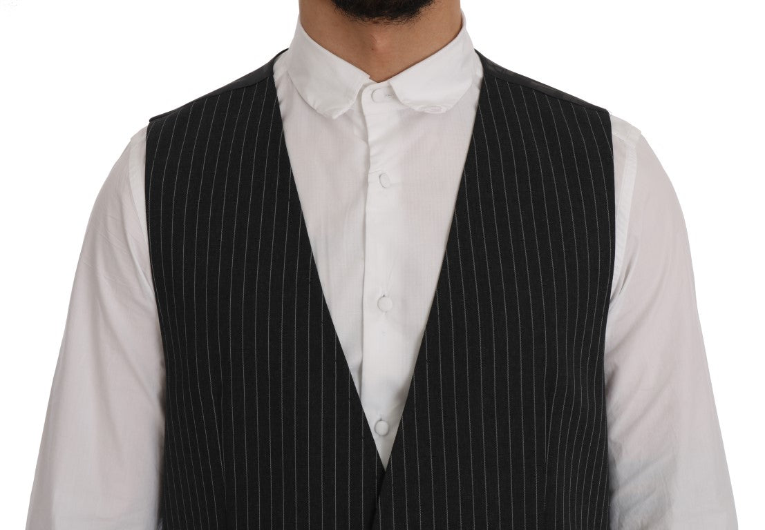 Gilet Dolce & Gabbana gris en laine stretch