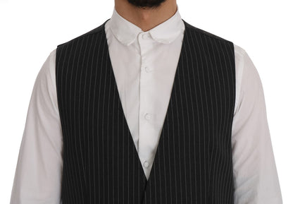 Gilet Dolce & Gabbana gris en laine stretch
