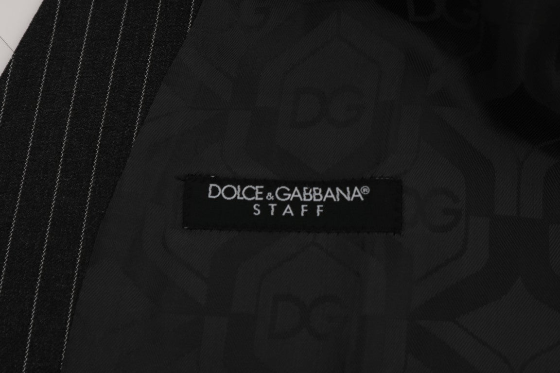 Gilet Dolce & Gabbana gris en laine stretch