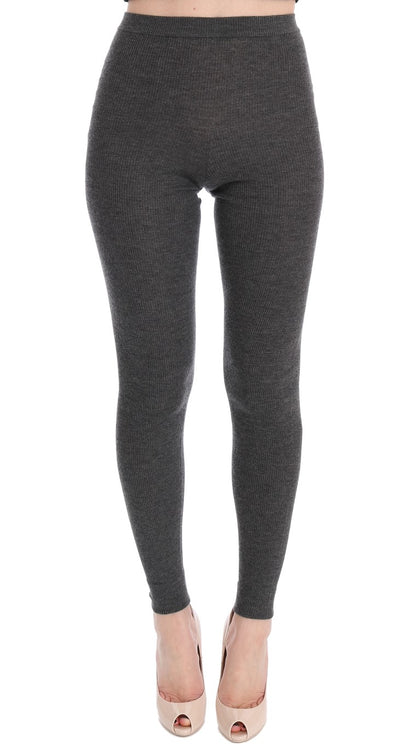 Collants Dolce & Gabbana gris en cachemire stretch