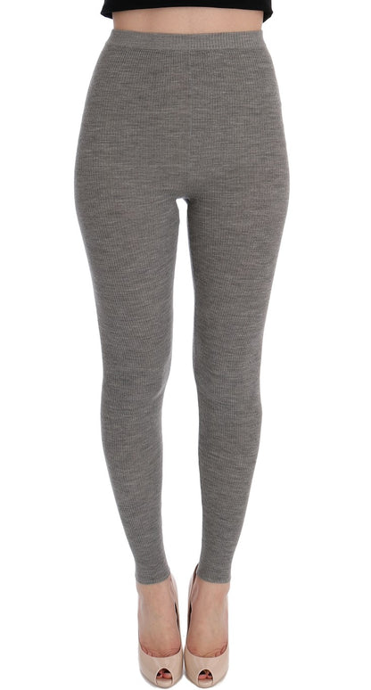 Collants Dolce & Gabbana gris en cachemire stretch