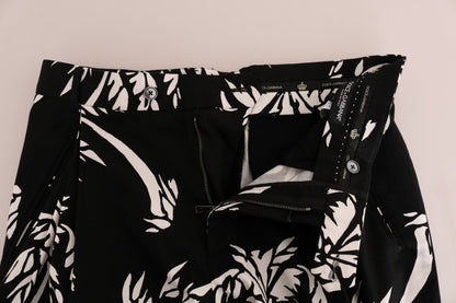 Pantalon Dolce & Gabbana Tree en coton stretch noir