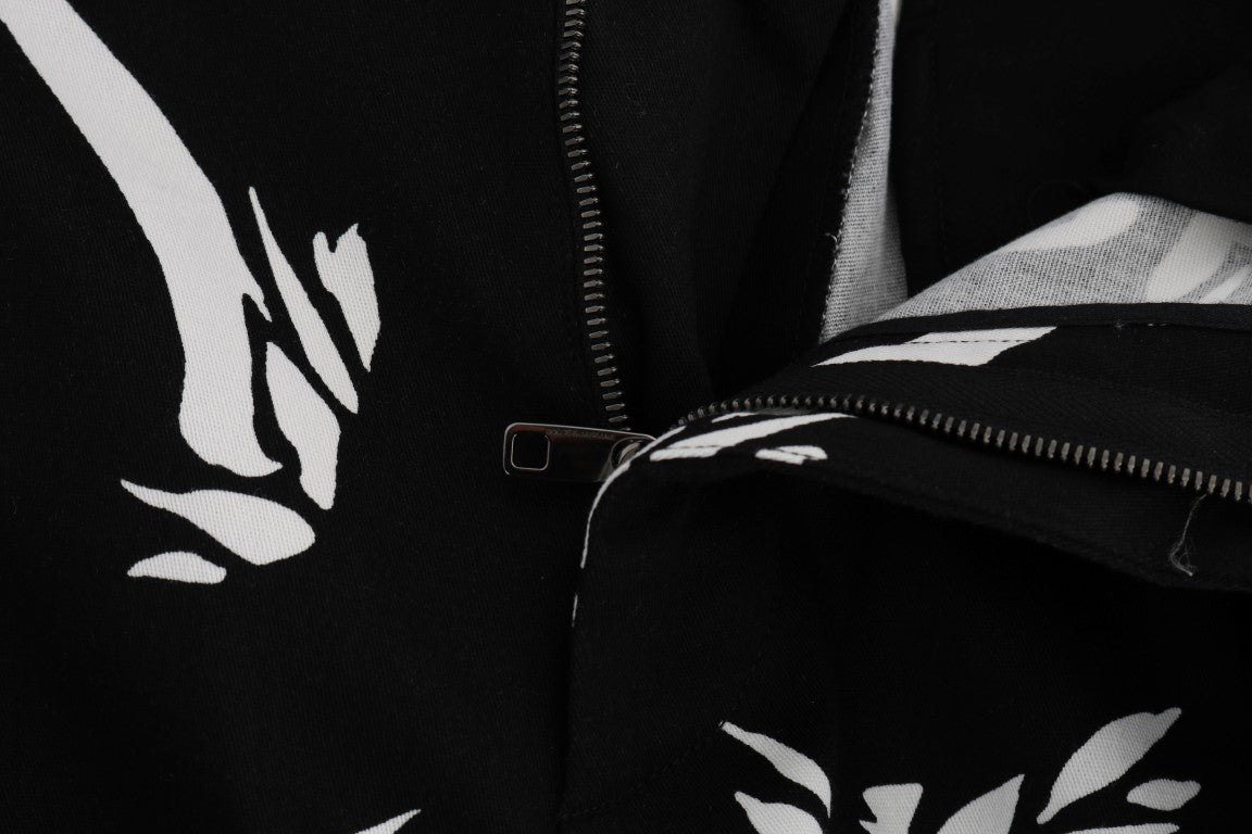 Pantalon Dolce & Gabbana Tree en coton stretch noir