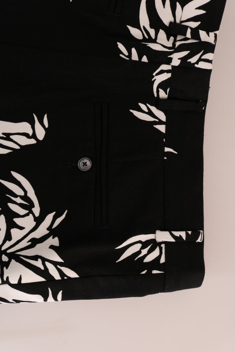 Pantalon Dolce & Gabbana Tree en coton stretch noir
