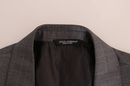 Veste de blazer slim MARTINI en laine grise Dolce & Gabbana