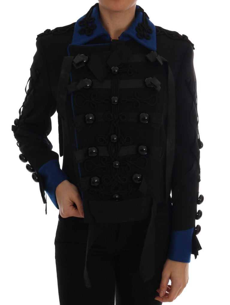 Trench-coat Dolce & Gabbana en laine noire