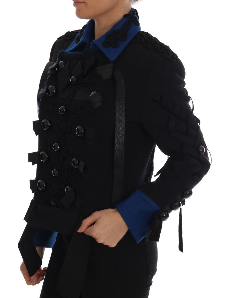 Trench-coat Dolce & Gabbana en laine noire