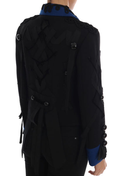 Trench-coat Dolce & Gabbana en laine noire