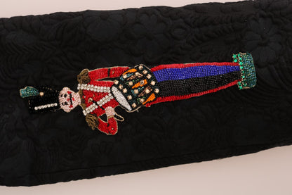 Veste blazer en brocart noir Dolce & Gabbana