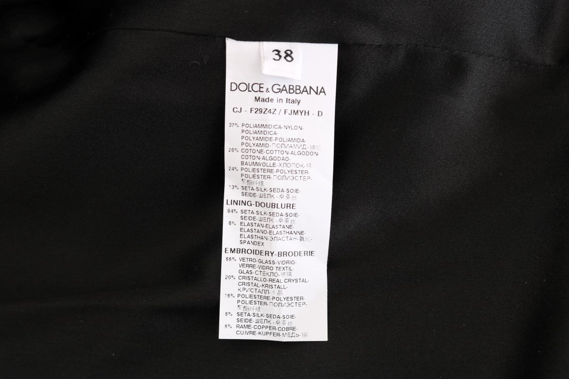 Veste blazer en brocart noir Dolce & Gabbana