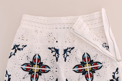 Pantalon Capri Dolce & Gabbana multicolore ajouré Majolique