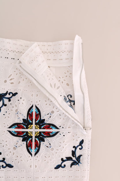 Pantalon Capri Dolce & Gabbana multicolore ajouré Majolique