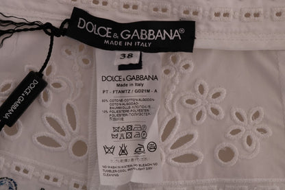 Pantalon Capri Dolce & Gabbana multicolore ajouré Majolique