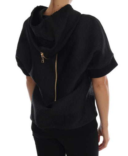 Pull à capuche Dolce & Gabbana « Contes de fées » noir et cristaux