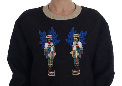 Pull zippé Dolce & Gabbana en brocart Conte de fées noir