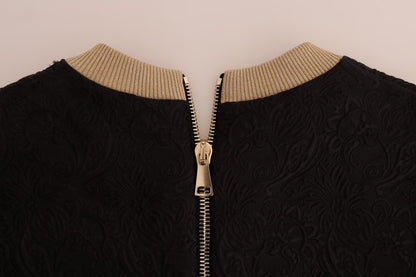 Pull zippé Dolce & Gabbana en brocart Conte de fées noir