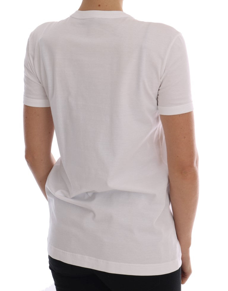T-shirt Conte de fées en coton blanc Dolce & Gabbana