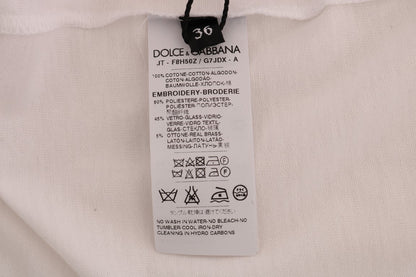 T-shirt Conte de fées en coton blanc Dolce & Gabbana