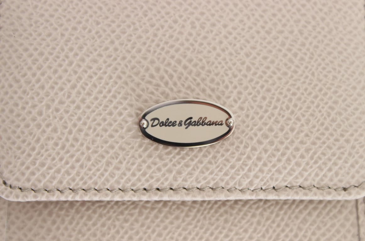 Portefeuille Dolce & Gabbana en Cuir Dauphine Blanc