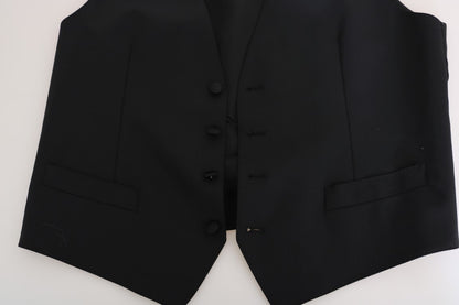 Gilet Dolce & Gabbana en laine et soie noires