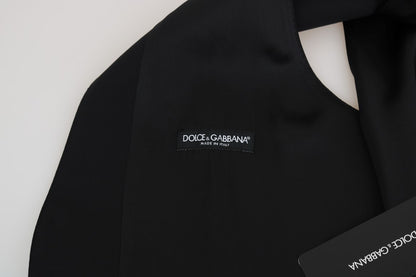 Gilet Dolce & Gabbana en laine et soie noires