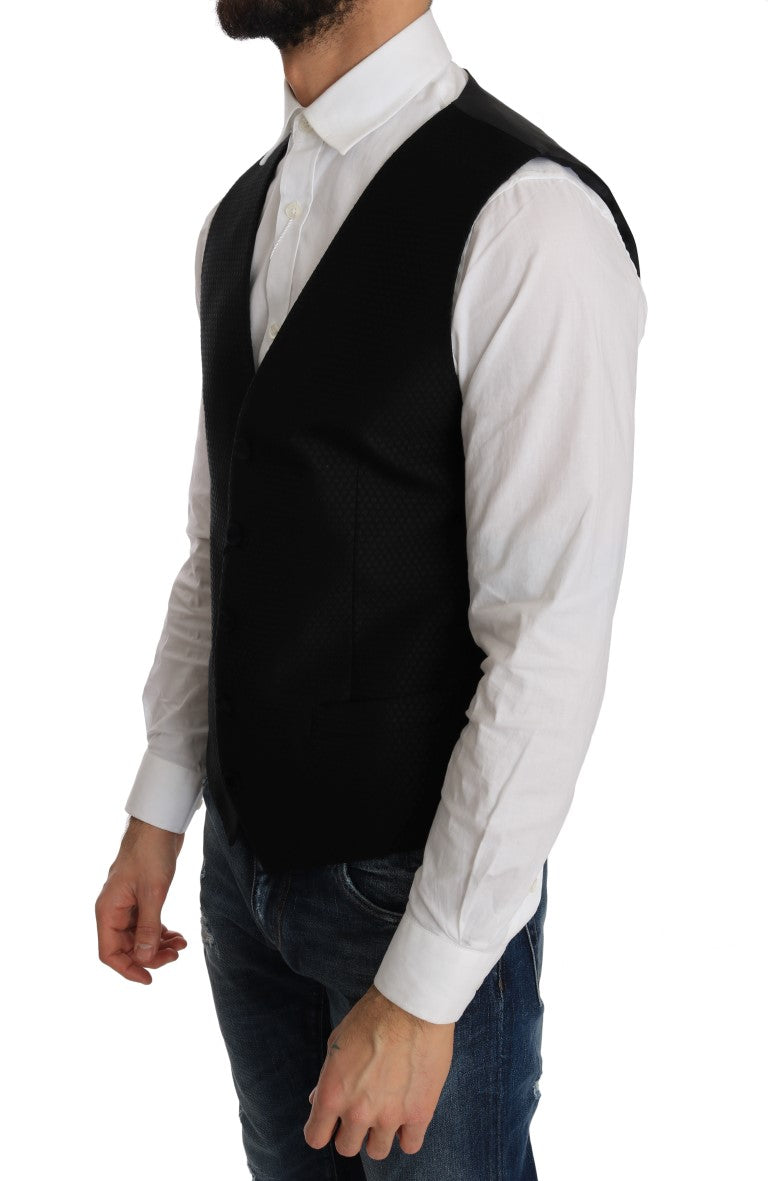 Gilet Dolce & Gabbana motif pois noir