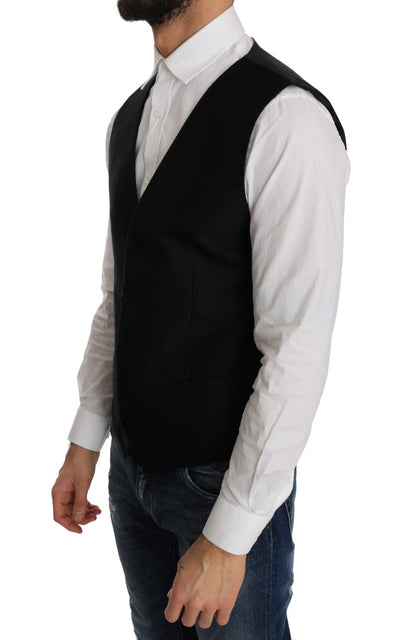 Gilet Dolce & Gabbana motif pois noir