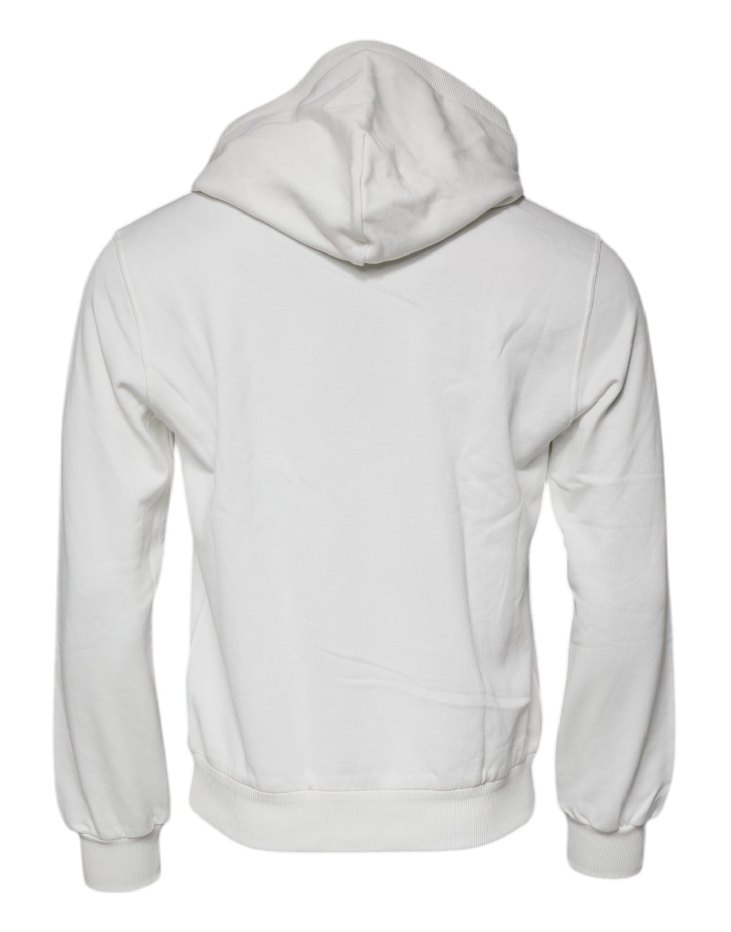 Pull en coton à capuche blanc Dolce & Gabbana Caesar