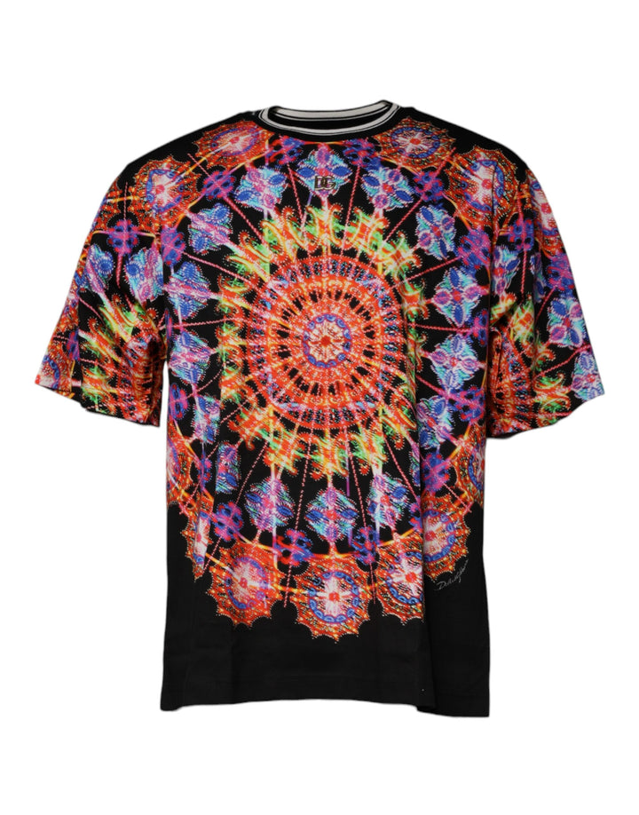 T-shirt Dolce & Gabbana multicolore Kaléidoscope à manches courtes pour homme