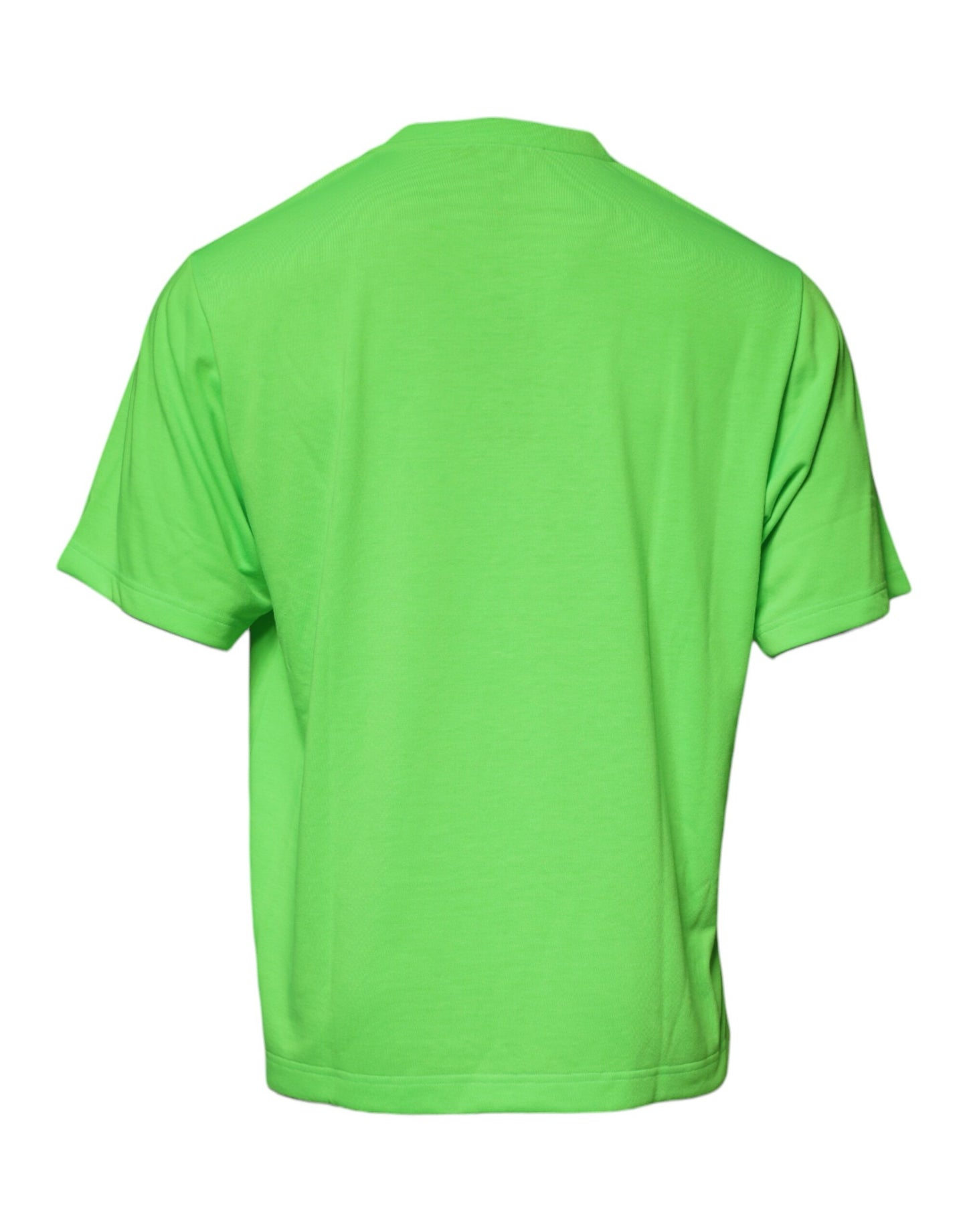 Camiseta Dolce & Gabbana de algodón con cuello redondo y logotipo DG en color verde