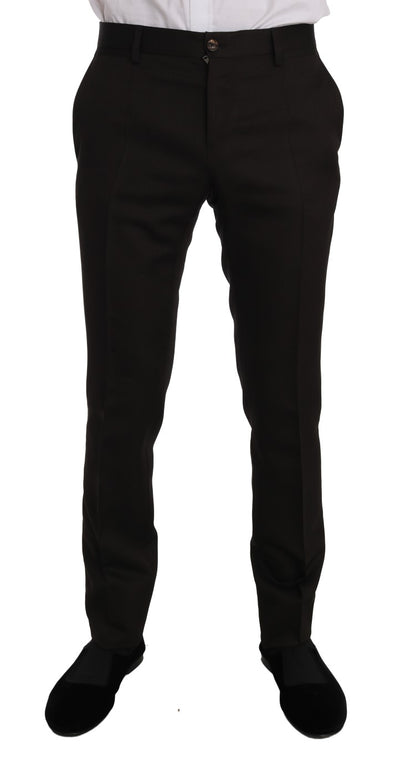 Dolce & Gabbana Laine Marron Cristal Abeille Coupe Slim MARTINI