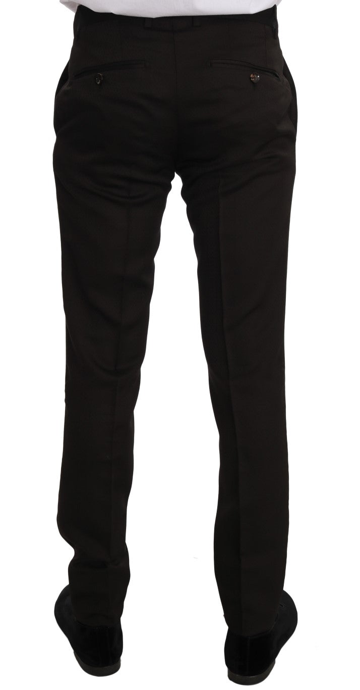 Dolce & Gabbana Laine Marron Cristal Abeille Coupe Slim MARTINI