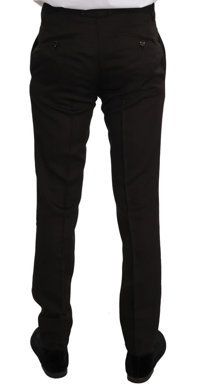 Dolce & Gabbana Laine Marron Cristal Abeille Coupe Slim MARTINI