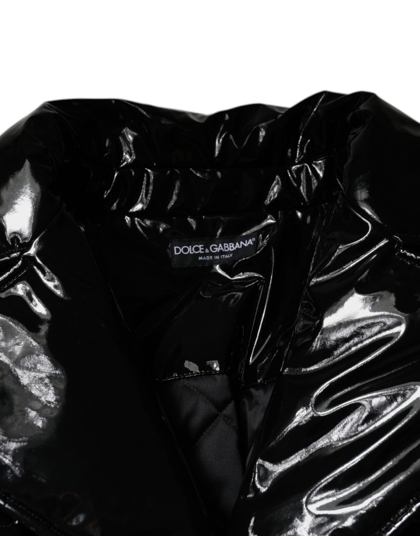 Blouson noir Dolce & Gabbana en polyester avec boutons