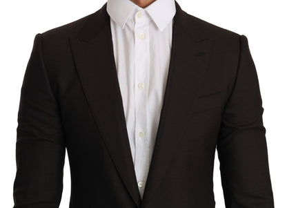 Veste Manteau Blazer Dolce & Gabbana SICILIA en Laine Marron