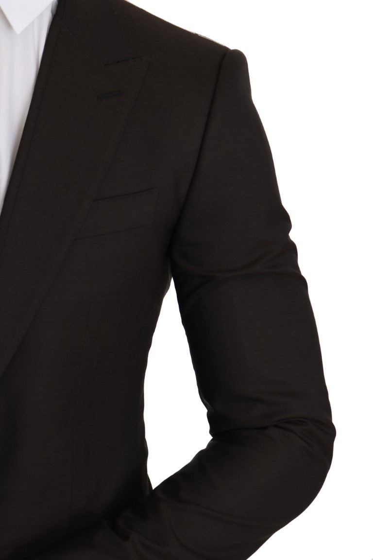 Veste Manteau Blazer Dolce & Gabbana SICILIA en Laine Marron