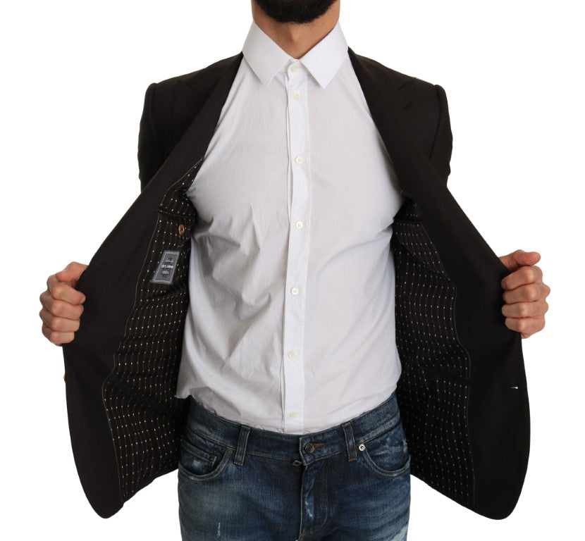 Veste Manteau Blazer Dolce & Gabbana SICILIA en Laine Marron
